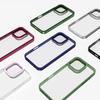 For iPhone 16 Pro Max Clear Phone Case TPU+ PC Phone Back Cover with Metal Button