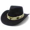Xiyin Hot Selling Western Style Cowboy Hat Cow Head Decoration Outdoor Personalized Sunscreen Sunshade Hat
