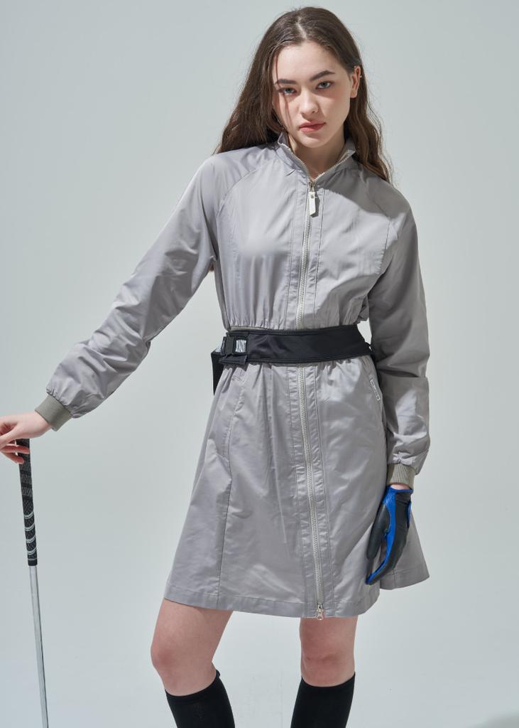 Blue Dot Full-Zip Windbreaker Dress_Lg
