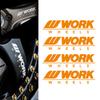4 szt. do pracy Naklejki na felgi Racing Wheels jdm Naklejki