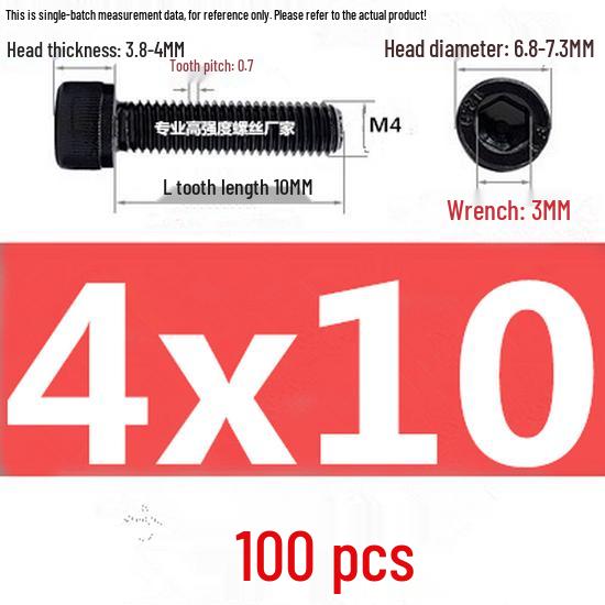 High-Strength Grade 12.9 Internal Hex Head Screws M1.4-M20