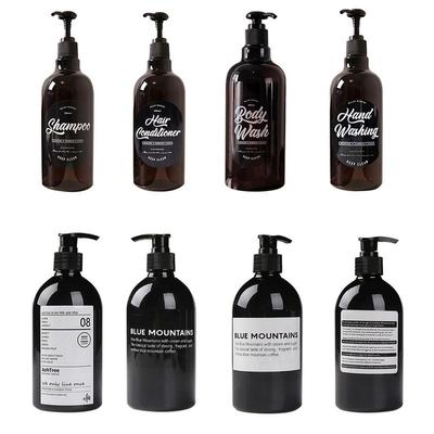 Einfache geteilte Flasche Home Shampoo Duschgel Conditioner Leere Flasche Pressflasche