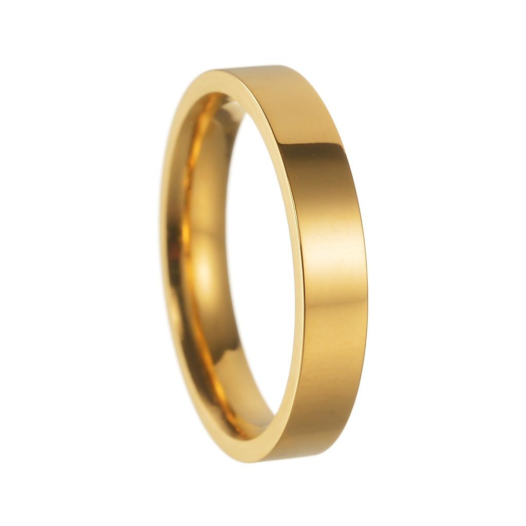 Polish Flat Stainless Steel Ring for Men Women 4mm 6mm 8mm 12mm Wide Couple Rings Jewelry Anniversary Wedding Gift