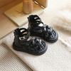 Girls Roman Sandals With Cutout Design Crisscross Straps Princess Shoes Toddlers Kids