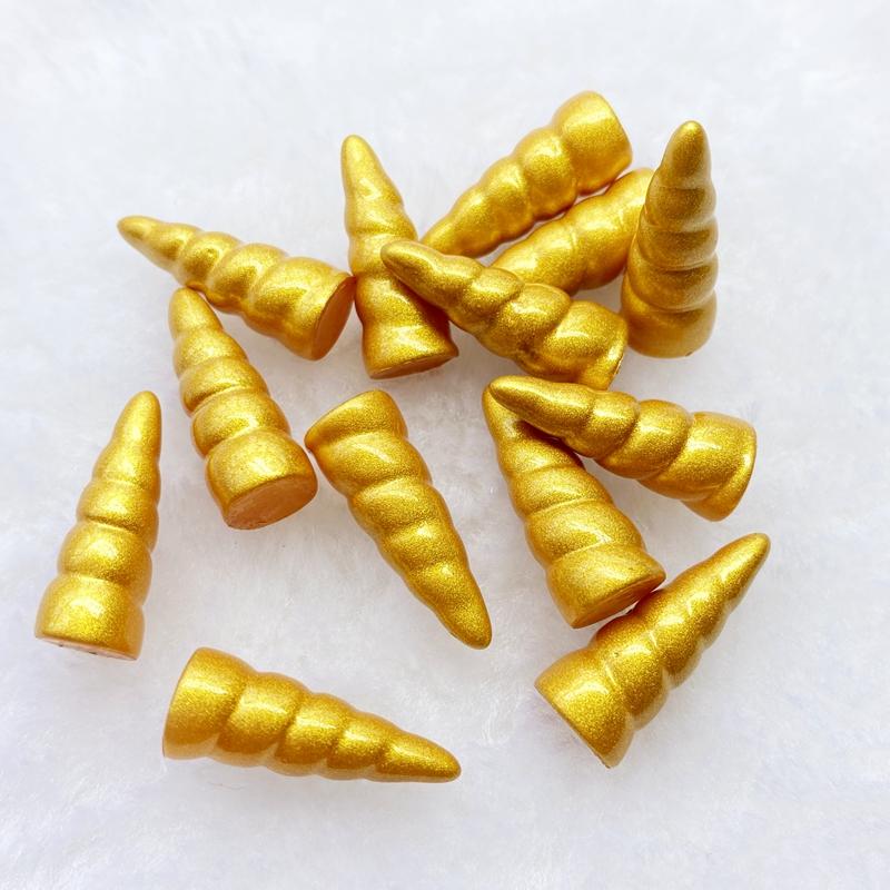 

10 шт./лот каваий смола Мини 3D рог единорога плоская задняя часть кабошоны для центров бантов для волос DIY скрапбукинг декор E82