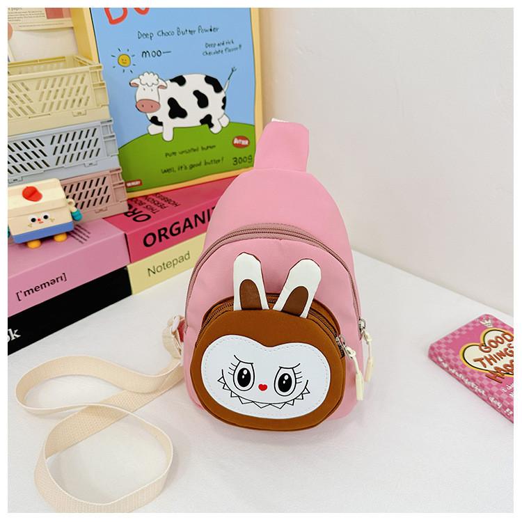 Printed Solid Color Shoulder Crossbody Chest Bag Children Gift Outdoor