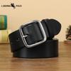 Stainless Steel Buckle Belt for Men, Genuine Leather Pin Buckle, Top Layer Cowhide, Korean Style, Retro Fashion, Trendy, Versatile Casual Trouser Belt