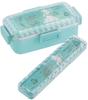 Skater Soft Bento Box with Disney Ariel Made In Dome-Shaped Diamond-Cut Lid, Fabric, Design, Japan, PFLB6D-A