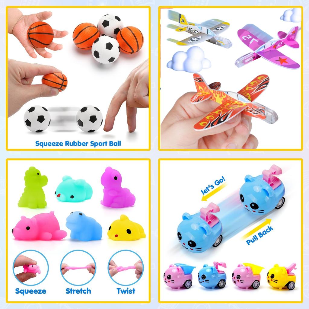 50/100 Pcs Pop Party Favor Toys For Kids, Treasure Chest Box Toys Classroom Carnival Prizes Small Bulk Pop Fidget Toys