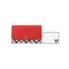 Daks Red Check Color Block 3 Fold Wallet Dcwa4e403r2