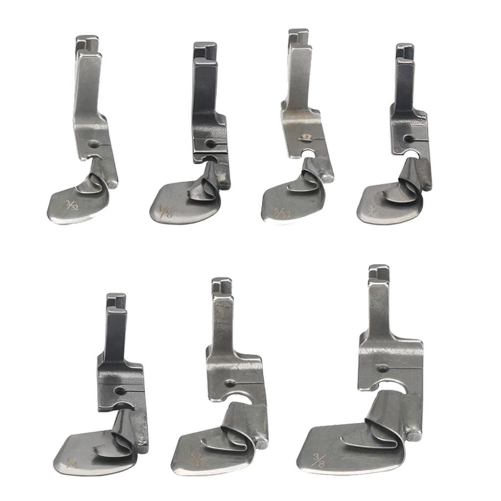 Industrial Sewing Machine Curved Hemming Foot Clothing Crimping Presser Foot Hem Pull Tube Presser Foot Assorted Sizes