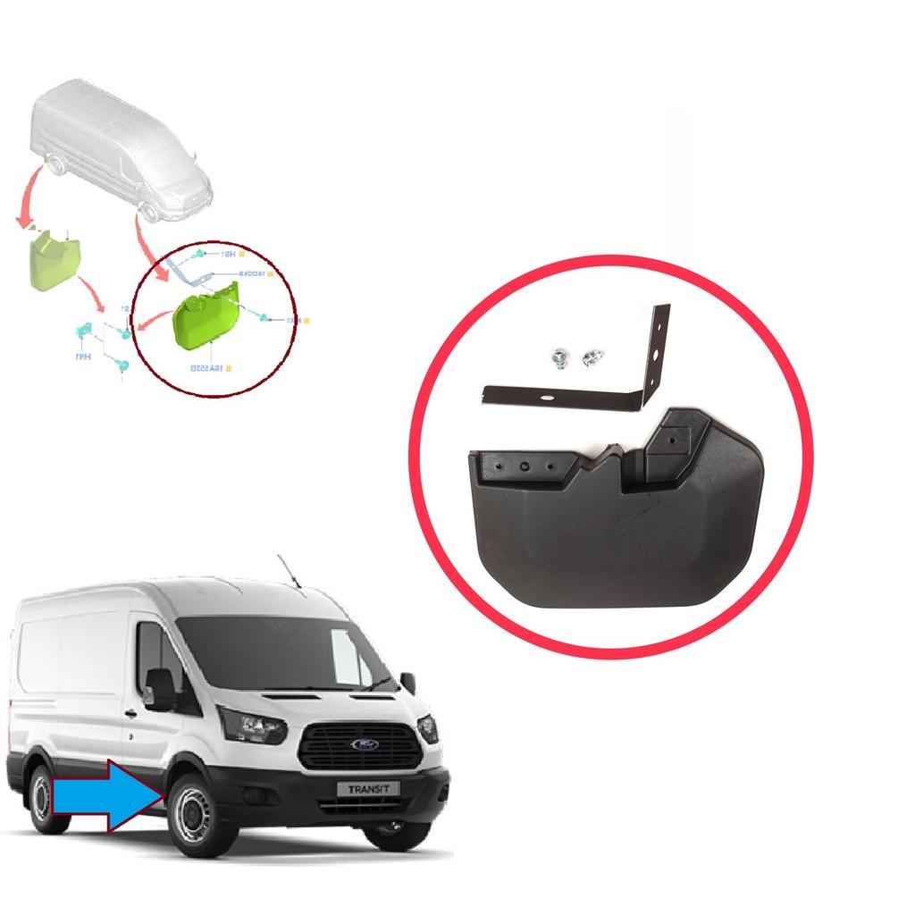 BSP1227-2 Front Right Mud Flap Splash Guard for Ford Transit MK8 T18 V363 FAD FBD FCD FDD FED 2013-On 1820756