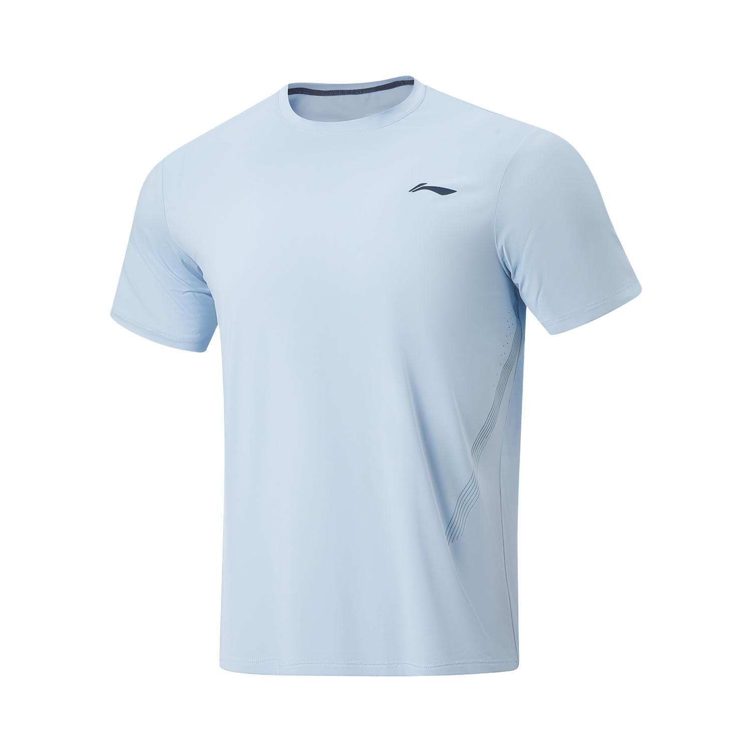 Li-Ning Quick-Dry Cool Anti-Ultraviolet Round Neck Short Sleeve T-Shirt Men tops ATSW161-3 L