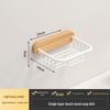 Walnut Wood Punch-Free Soap Dish & Tissue Box Holder