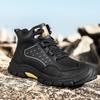 Genuine Leather Men Shoes Sneakers Waterproof Outdoor Men Boots Comfortable Men Walking Hiking Shoes