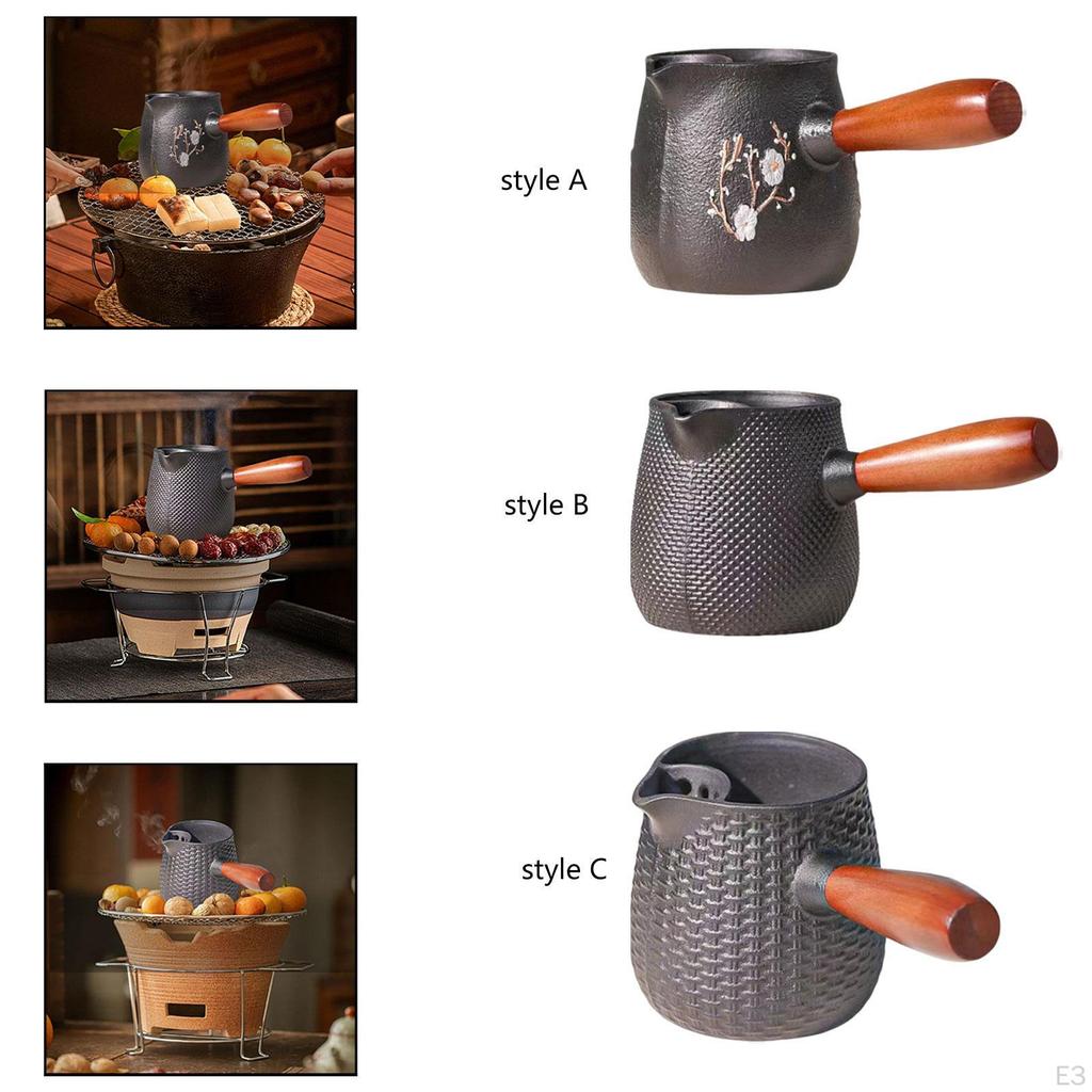 Cast Iron Kettle 600ml for Water Preparation in Outdoor Settings