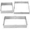 Stainless Steel Adjustable Telescopic Rectangular Mousse Cake Mold