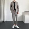 Completo casual da uomo stile coreano vestibilità ampia primavera autunno giacca leggera bella fresca