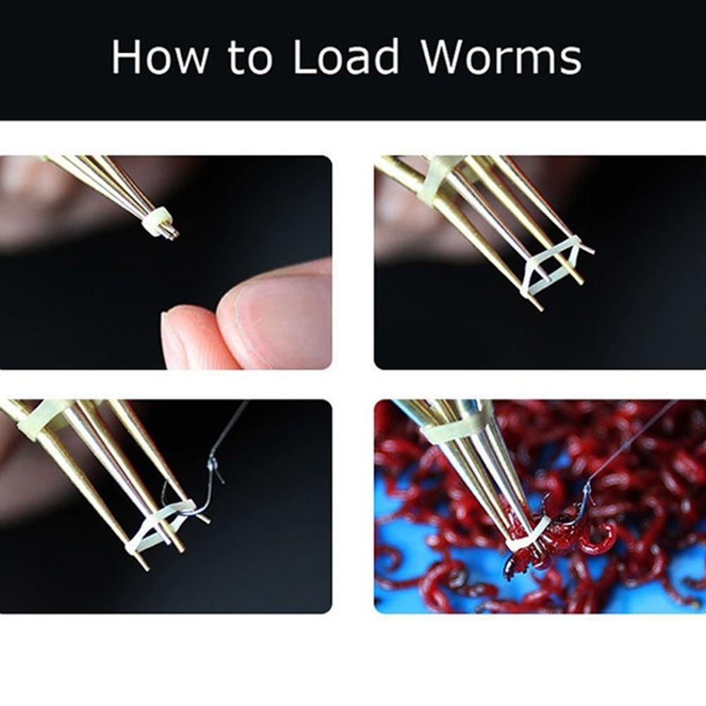 Earthworm Fishing Carp Lobworm Angleworm Lure Bander Baits Clip Bloodworm Clip Pellet Plier