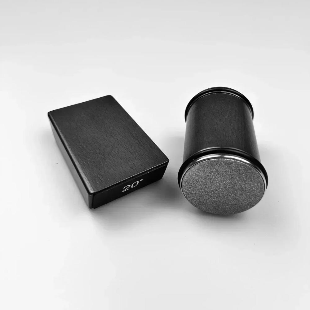 Rolling Knife Sharpener Double Sided Diamond Sharpening Stone, 15-20° Magnetic Angle Roller Knife Sharpener for Kitchen Knives M чёрный