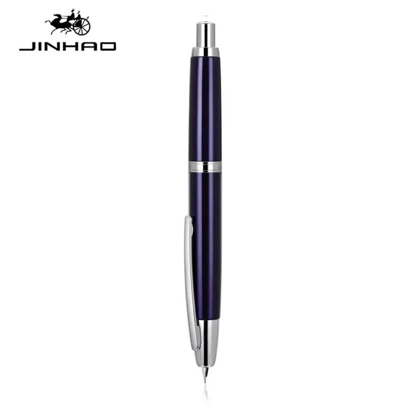 NEW Color Gradient Matcha ! JINHAO 10 Press Fountain Pen Retractable EF F Metal School Office Supplies Stationery PK A1 A2