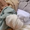 Weicher dünner Leinen-Baumwollstoff Einfarbig Bio-Material Reiner natürlicher Flachs Zum Nähen Handgefertigte Kleidung Patchwork-Stoff