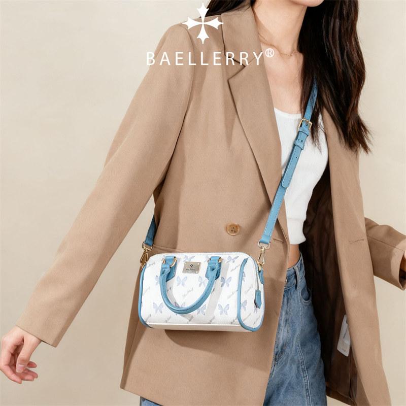 Baellerry Butterfly Pattern Pillow Bag for Women Ladies Fashion Shoulder Bags Leather Crossbody Bag Handbags Purse