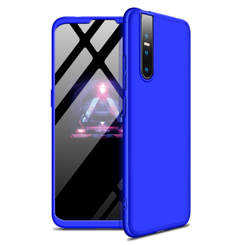 

For VIVO V15pro Ultra Slim PC Back Cover Non-slip Shockproof 360 Degree Full Protective Case blue
