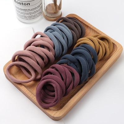 50 stücke Mädchen Einfarbig Große Gummiband Pferdeschwanz Halter Gum Kopfbedeckungen Elastische Haarbänder Koreanische Mädchen Haar Zubehör Ornamente