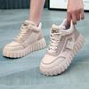 Autumn Fashion Trendy High-top Shoes Women's Shoes Thick-soled Lightweight Shoes Casual Comfortable Breathable Trendy Paired with Canvas Shoes