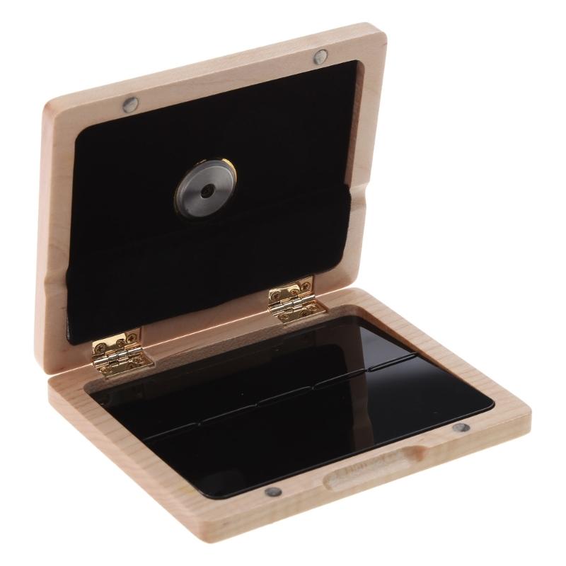 Sax Reeds Cases Box with Hygrometer Clarinet Oboe Universal Reed Storage Box for 5 Reeds Grids Saxophone Reeds Box