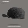 Outdoor quick-dry plaid baseball cap for men and women, summer thin soft-brim sunshade cap, suitable for hiking, camping, and mountaineering