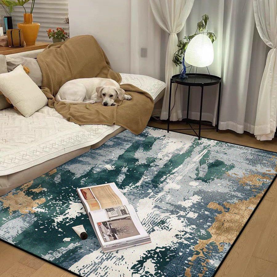 Abstract Simple Style Big Size Carpet Living Room Easy Cleaning Antiskid Room Decor Lounge Rug Soft Washable Coffee Tables Mat