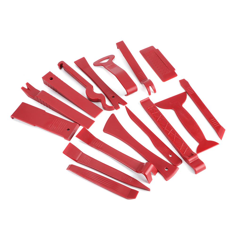 16pcs Auto Interior Trim Removal Tool Kit Panel Audio Dashboard Fastener Remover Installer Set