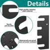 Package of 10 Stainless Steel Door Hinge Spacers with Rust Resistant Finish To Support Door Hinge Alignment and Durability