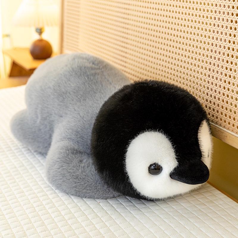 

Gray Penguin Plush Toy: Cute and Silly Hugging Pillow for Kids, Perfect Birthday Companion 30cm 0.25kg