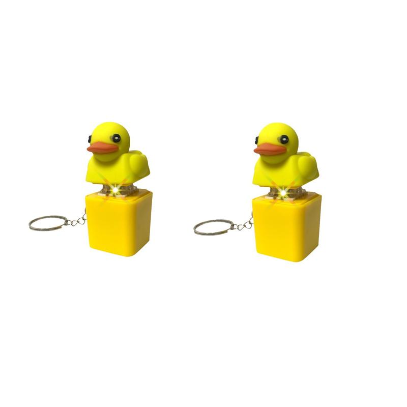 Grenouille Coassante Jouet Fidget Clé USB Grenouille Rechargeable Avec Son & Lumières LED, Clavier Clickeur Grenouille Ludique Soulagement du Stress