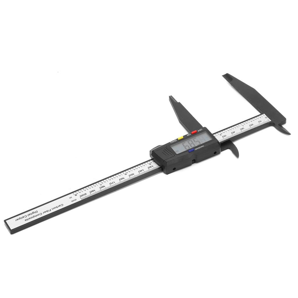 200mm Carbon Electric Digital Caliper Ruler with Large LCD Screen Metric Inch Conversion