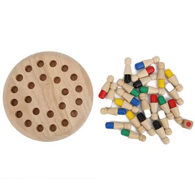 Juego de Ajedrez de Memoria de Madera Juego de Mesa Educativo para Niños de Escritorio