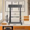 Mobile TV Stand with Wheels - Universal Vertical Bracket and Floor Mount