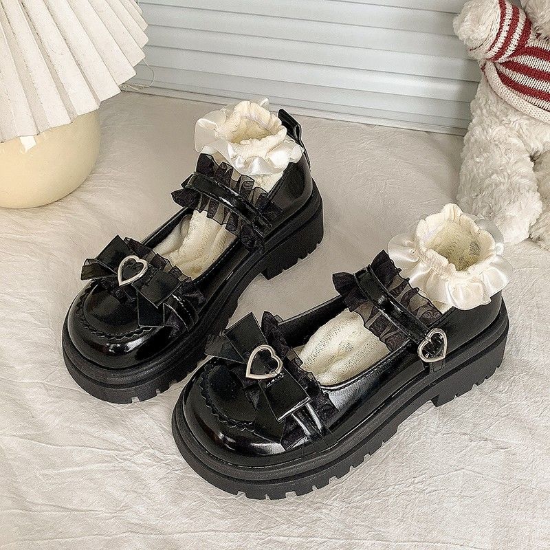 Summer New School Girl JK Loafer Pumps Platform Shoes Japanese Style Lolita Y2K Kawaii Jirai Kei Fashion