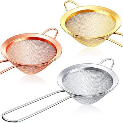 Colino da Cocktail Acciaio Inossidabile Colini da Tè Conici Colini per Alimenti Colino a Maglia Fine Pratico Strumento Colino da Bar