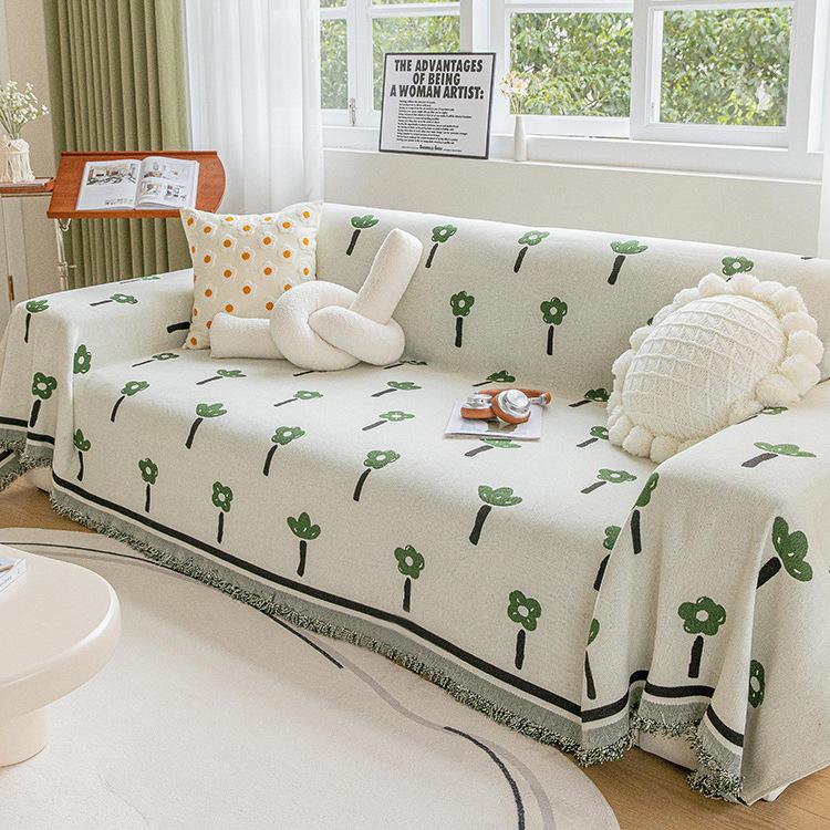Fresh Ins Sofa Cover Cloth Full Covered Dustproof Anti-Scratching Sofa Cover Slipcover Sofa Cover