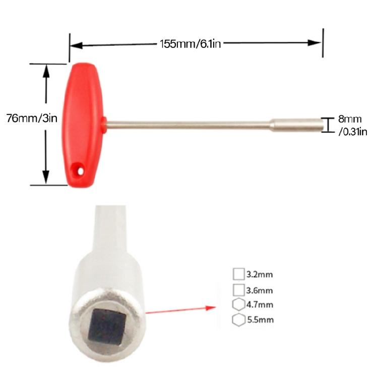 Leichte Fahrradspeichenschlüssel Mountainbike-Reparaturwerkzeug Speichenschlüssel für bequeme Fahrradreparaturen