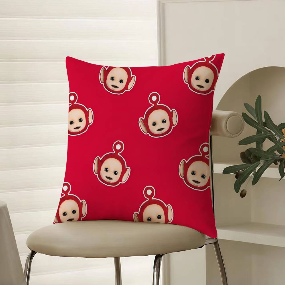 Childrens Cute Companionship Teletubbies-A Pillow Case Comfort Sofa Bed Silky Elegant Invisible Zipper Decorative Cushion Cover