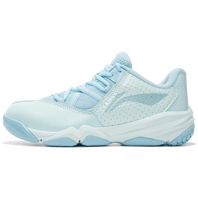 New LiNing Cushioned Slip Resistant Abrasion Resistant Low Top Badminton Shoes Women's Blue AYTP044-12
