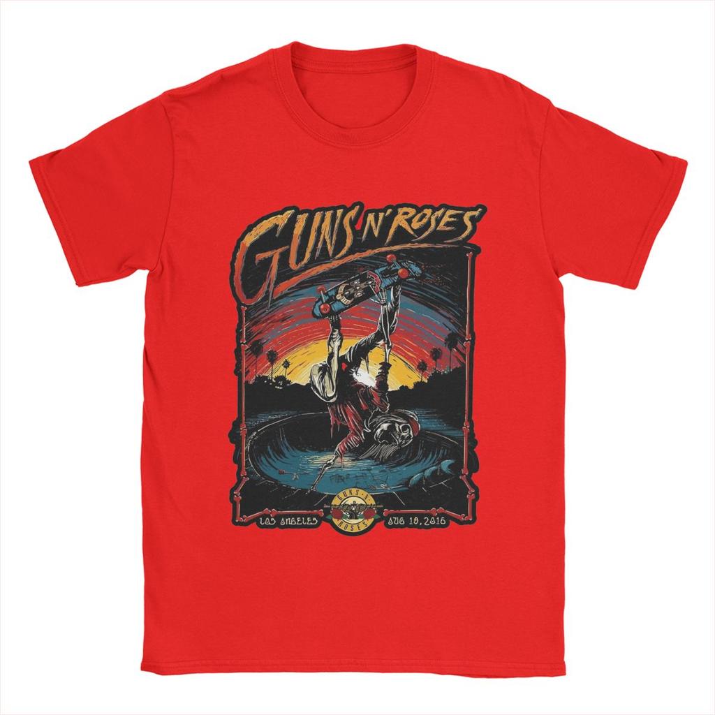 Guns N Roses T-Shirts Men Casual Cotton Tee Shirt Round Neck Short Sleeve T Shirt Plus Size Clothing