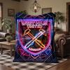 West Ham United Football Print Flannel Blanket Soft Warm Sofa Bed Throw Blanket For Home Office Bedroom