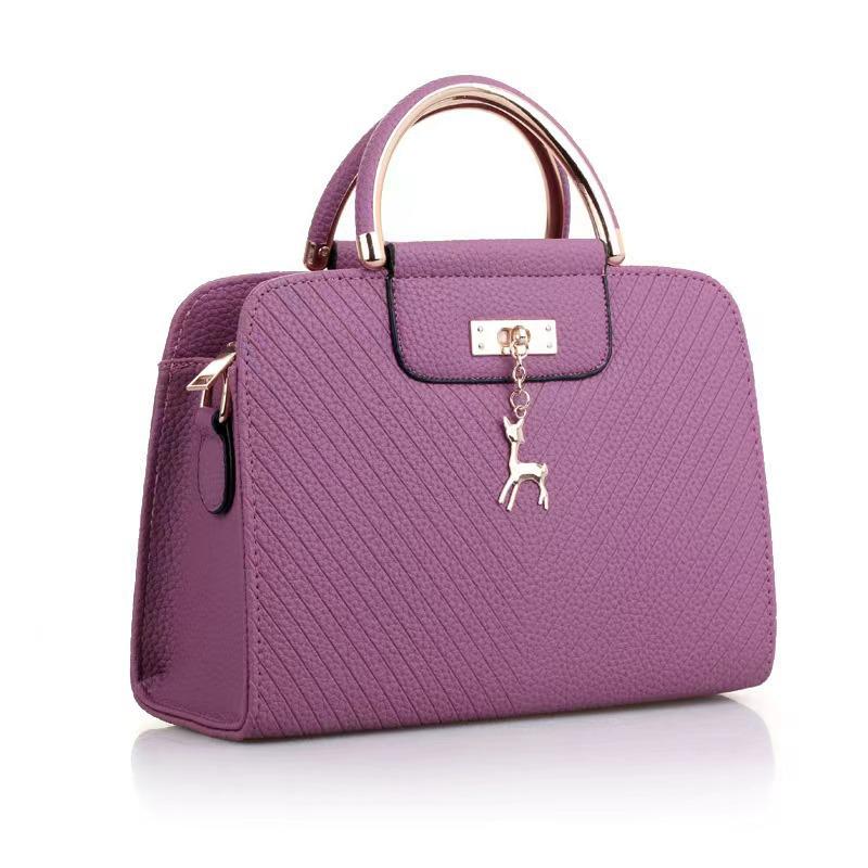 Taizhou Women's PU Small Square Crossbody Handbag - Solid Color Fashion Shoulder Bag