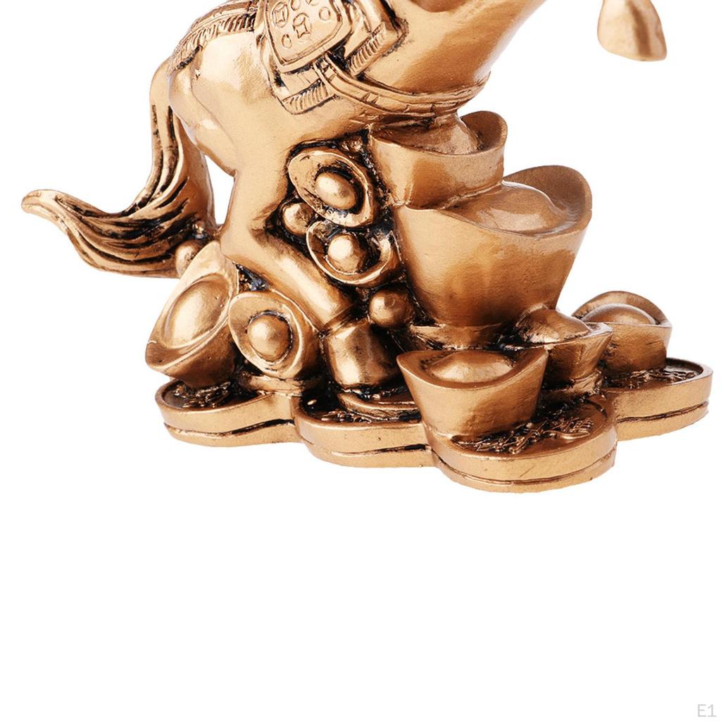 Horse Statue Animal Sculpture Collectible Tabletop Ornament Feng Shui Decor for Shelf Entrance